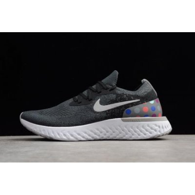 Nike Epic React Flyknit Id Siyah / Gri Koşu Ayakkabısı Türkiye - 29I7MQJV